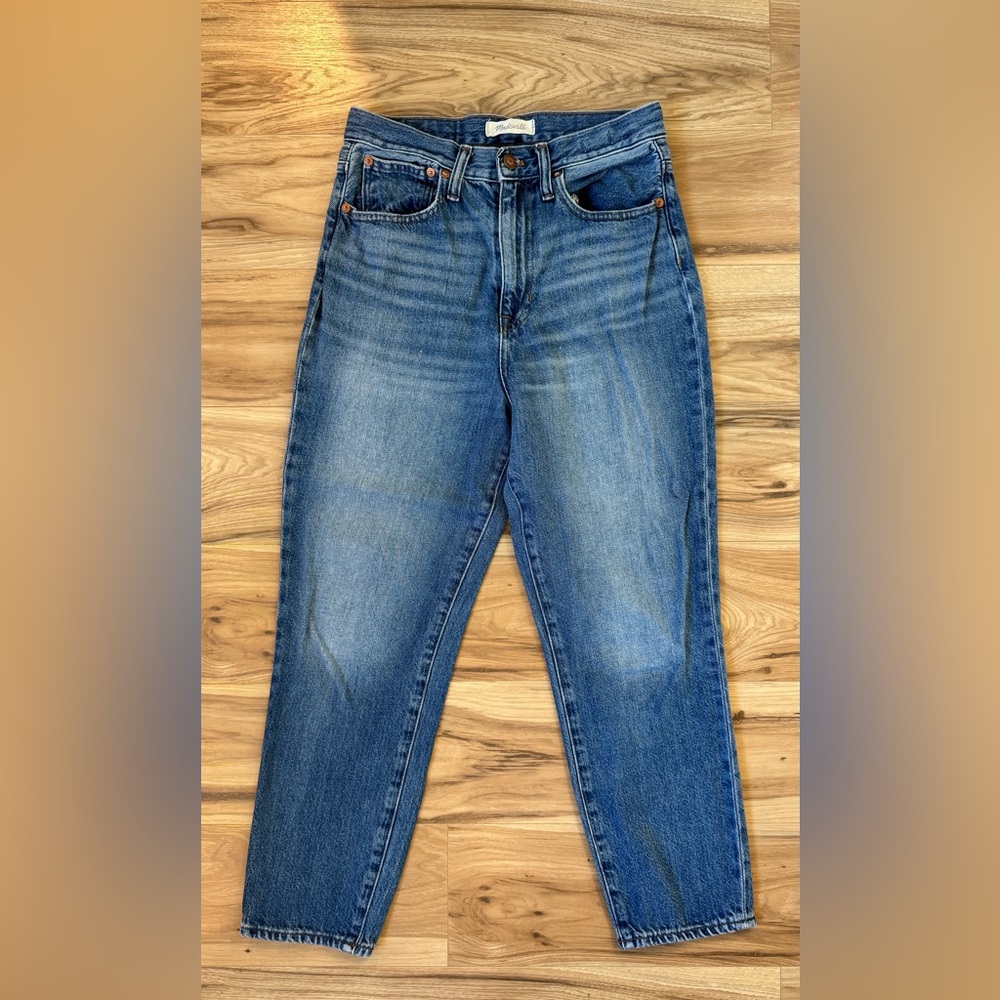 Madewell “The Momjean” Classic Blue Jeans